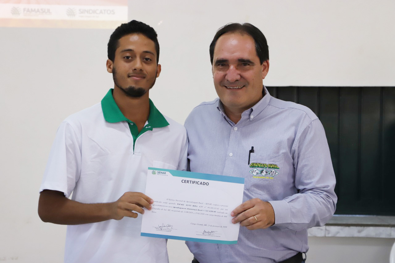 Entrega De Certificados Do Seja Do Senar Ms Em Chapad O Do Sul